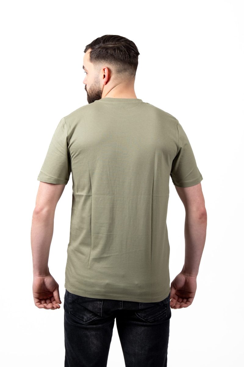 Tee-Shirt Vert Kaki FollowMee Orange