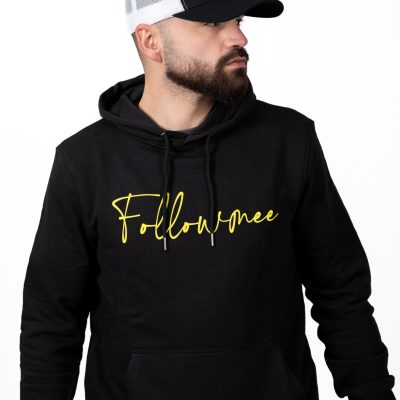 FOLLOW ME - Juv-49 Casquette Noir FollowMee Jaune