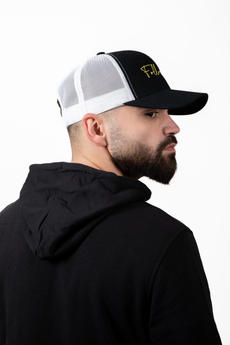 FOLLOW ME - Juv-52 Casquette Noir FollowMee Jaune