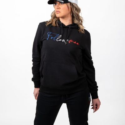 FOLLOW ME - Juv-60 Sweat Noir FollowMee Bleu-Blanc-Rouge