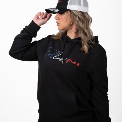 Casquette Noir FollowMee Orange