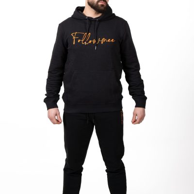 Casquette Noir FollowMee Orange