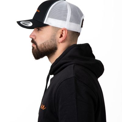 Casquette Noir FollowMee Orange