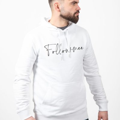 FOLLOW ME - Juv-92 Sweat Blanc FollowMee Noir